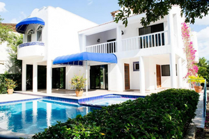 Image of ocean-side villa in cozumel