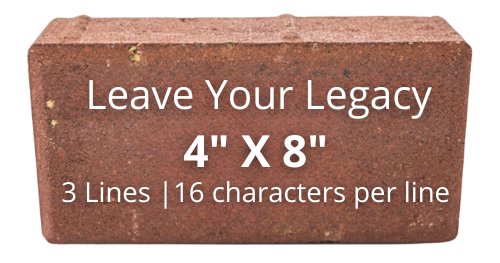 leave your legacy 4" x 8" 3 lines, 16 characters per line