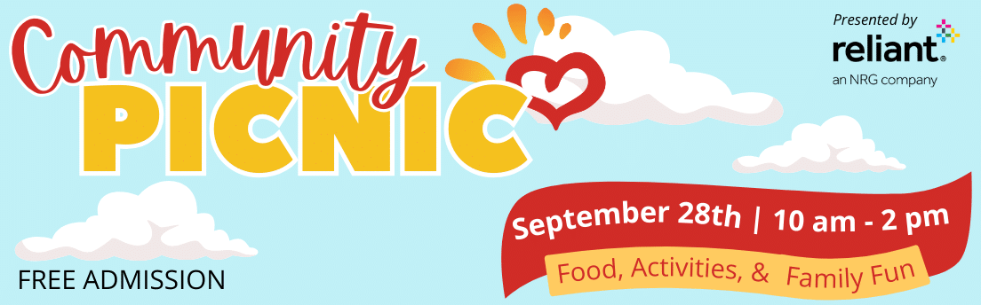 Community Picnic Saturday, September 28 from 10 AM to 2 PM